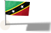 map detail - flag marking st. kitts location